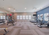 Thumbnail 14 of 25 - Clubhouse fitness center at Crossing at Grove City apartments in grove city ohio