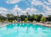 Thumbnail 4 of 34 - The pool with palm trees at the Flats at Sundown in North Port, Florida