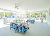 Thumbnail 10 of 22 - Lounge area outside with couches at Trillium apartments in Melbourne fl
