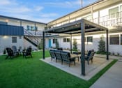 Thumbnail 33 of 64 - Pergola with seating at Ocean Breeze Terrace Apartment, California, 92648