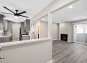 Thumbnail 4 of 11 - Kitchen And Living Area at 316 Beach Apartments, Huntington Beach, CA, 92648