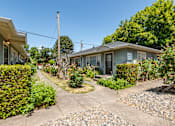 Thumbnail 11 of 13 - A residential area with a house and a garden.