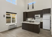 Thumbnail 1 of 24 - view of the kitchen in a bedroom plus den unit