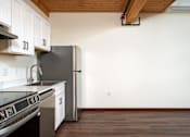 Thumbnail 2 of 27 - Kitchen with white cabinets at Atomic Orchard Experiment, Portland, OR