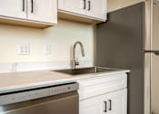 Thumbnail 7 of 27 - Kitchen with Sink at Atomic Orchard Experiment, Portland, OR, 97232