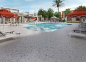 Thumbnail 1 of 16 - a swimming pool at a resort with chairs and umbrellas