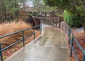Thumbnail 15 of 15 - a path in a park with a fence