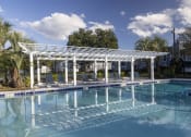 Thumbnail 2 of 17 - Pergola over a swimming pool at Dwell at Greenridge, North Charleston, SC, South Carolina, 29406