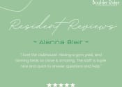 Thumbnail 17 of 32 - a green background with the words assistant registers almanac blair with stars on it at Boulder Ridge, Duluth, MN