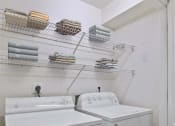Thumbnail 6 of 20 - a white laundry room with two washes and a dryer
