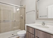 Thumbnail 9 of 48 - Davey Two Bedroom Townhome - bright and modern bathroom