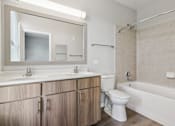 Thumbnail 12 of 48 - Davey Two Bedroom Townhome - 2nd upstairs bathroom