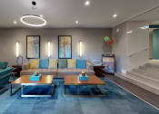 Thumbnail 21 of 30 - Lounge area in the leasing center at Bridgeyard in Alexandria, VA