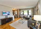 Thumbnail 3 of 30 - One bedroom model living area at Bridgeyard in Alexandria, VA