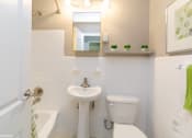 Thumbnail 10 of 30 - Studio model bathroom at Bridgeyard in Alexandria, VA