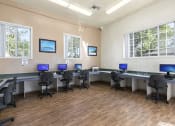 Thumbnail 18 of 20 - a large room with tables and chairs in it
