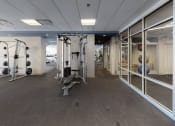 Thumbnail 72 of 82 - Large fitness center with diverse options at Trillium Apartments, Fairfax, 22031