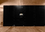 Thumbnail 16 of 18 - the lockers in the lobby of the building are black