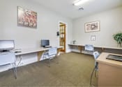 Thumbnail 14 of 34 - Business center at Stonehaven Apartments in Houston, TX