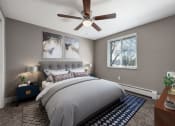 Thumbnail 18 of 24 - Bedroom with ceiling fan