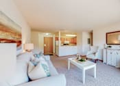 Thumbnail 12 of 31 - two bedroom, st claire, living room looking at kitchen