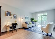 Thumbnail 67 of 82 - spacious living areas with vinyl flooring at Lake Jonathan Flats, Minnesota