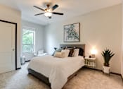 Thumbnail 70 of 82 - spacious bedroom with ceiling fan at Lake Jonathan Flats, Chaska, 55318