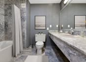 Thumbnail 11 of 53 - a bathroom with a toilet sink and bathtub