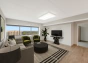 Thumbnail 17 of 53 - Modern Living Room at Aire MSP Apartments, Bloomington, MN, 55425