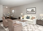 Thumbnail 8 of 35 - Classic Living Room Design at Aspenwood Apartments, Eagan, MN