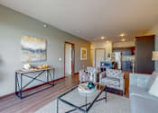 Thumbnail 32 of 82 - Living Room With Kitchen at Lake Jonathan Flats, Minnesota