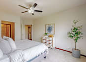 Thumbnail 17 of 82 - Bedroom With Ceiling Fan at Lake Jonathan Flats, Minnesota