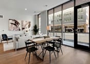 Thumbnail 7 of 77 - A modern dining room at Viridium Apartments, Minneapolis, MN 