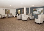 Thumbnail 4 of 31 - community room with lounge seating
