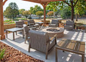 Thumbnail 9 of 31 - Outdoor patio with firepit