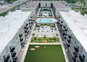 Thumbnail 32 of 32 - Aerial Courtyard View at The Edison at Rice Creek I and II, Shoreview, MN
