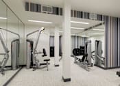 Thumbnail 18 of 100 - Fitness center at The M on Hennepin, Minneapolis, MN
