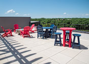 Thumbnail 57 of 82 - Rooftop Deck with Multi-Seating Groups at Lake Jonathan Flats, Minnesota