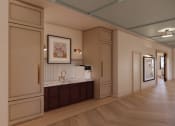 Thumbnail 46 of 49 - Long hallway at Sandhill Parkway Townhomes Apartments, East Bethel, MN