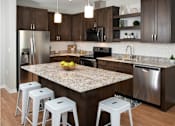 Thumbnail 27 of 60 - Kitchen at The McMillan Apartments in Shoreview, MN 55126