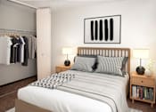 Thumbnail 8 of 20 - Master Bedroom at The Fremont Apartments, Minneapolis, Minnesota