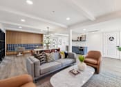 Thumbnail 18 of 45 - Living room and Dining area at Ocean Villas Apartments, California, 93033