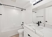 Thumbnail 30 of 45 - Bathroom with Sink at Ocean Villas Apartments, Oxnard, CA 