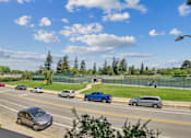 Thumbnail 77 of 90 - a busy highway with cars driving down it at Summerwood Apartments, Santa Clara, CA