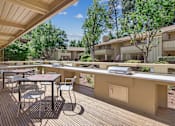 Thumbnail 49 of 90 - a rendering of a balcony with trees and benches at Summerwood Apartments, Santa Clara, CA 95050