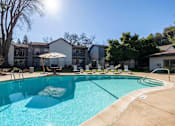 Thumbnail 3 of 40 - our apartments have a large pool with chairs and umbrellas at Danville Park, California