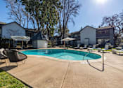 Thumbnail 9 of 40 - our apartments have a large pool and lounge chairs  at Danville Park, California, 94526