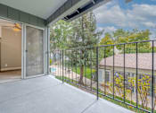 Thumbnail 14 of 40 - a balcony with a view of a yard and a sliding glass door at Danville Park, Danville, CA, 94526