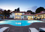 Thumbnail 3 of 44 - the swimming pool at the resort at dusk  at The Bryant, Yorba Linda, CA 92887