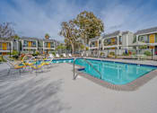 Thumbnail 10 of 24 - our apartments have a resort style pool and lounge chairs at Napa Green Apartments LLC, Napa California
